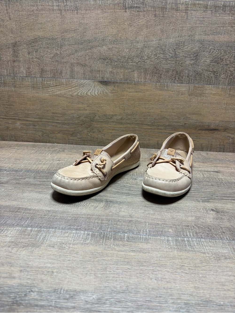 Sperry Women's Light Beige Boat Shoes - Slip-On Loafers
